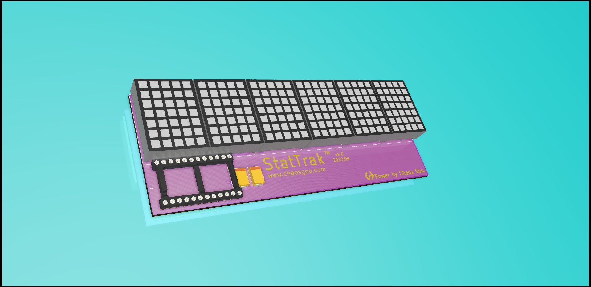StatTrak PCB 渲染图